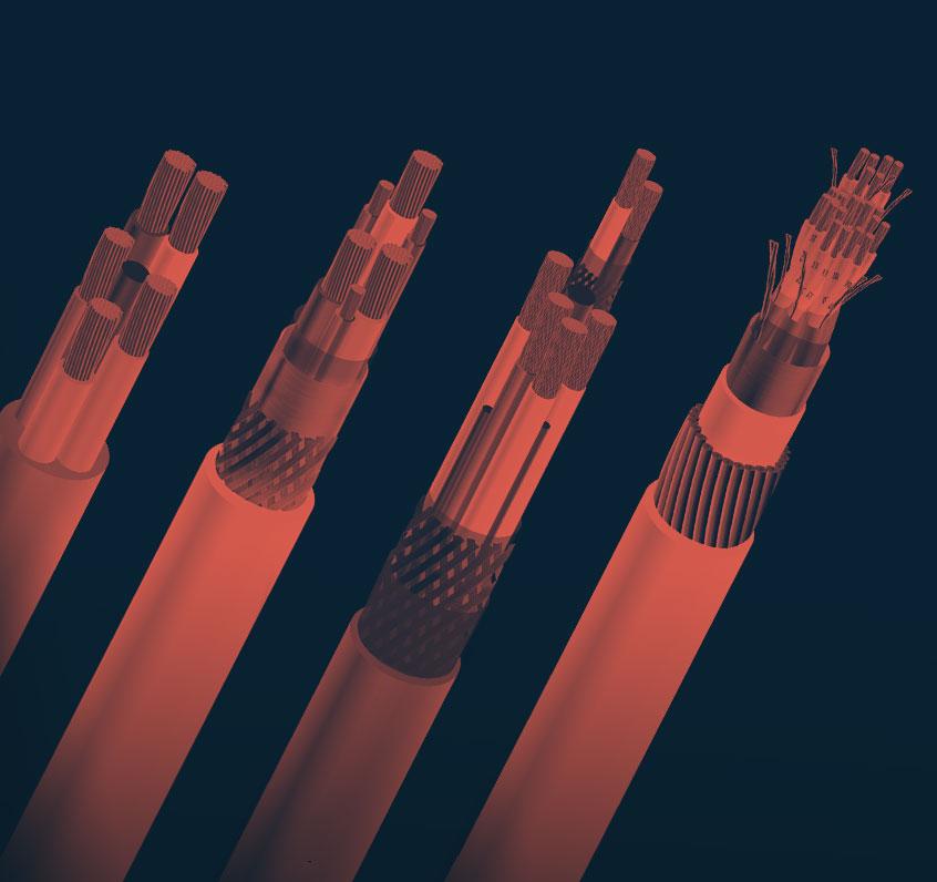 Composición de cables industriales especiales SUMCAB